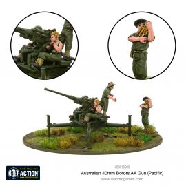 Australian 40mm Bofors AA gun (Pacific)